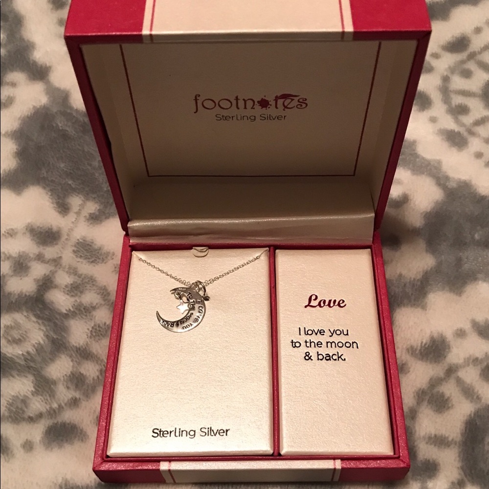 Charming I Love You To the Moon and Back Necklace